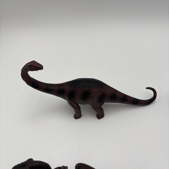 Vintage Dinosaur Figures Soft Hard Plastic Unbranded Lot Of 6 Velociraptor - Picture 5 of 16